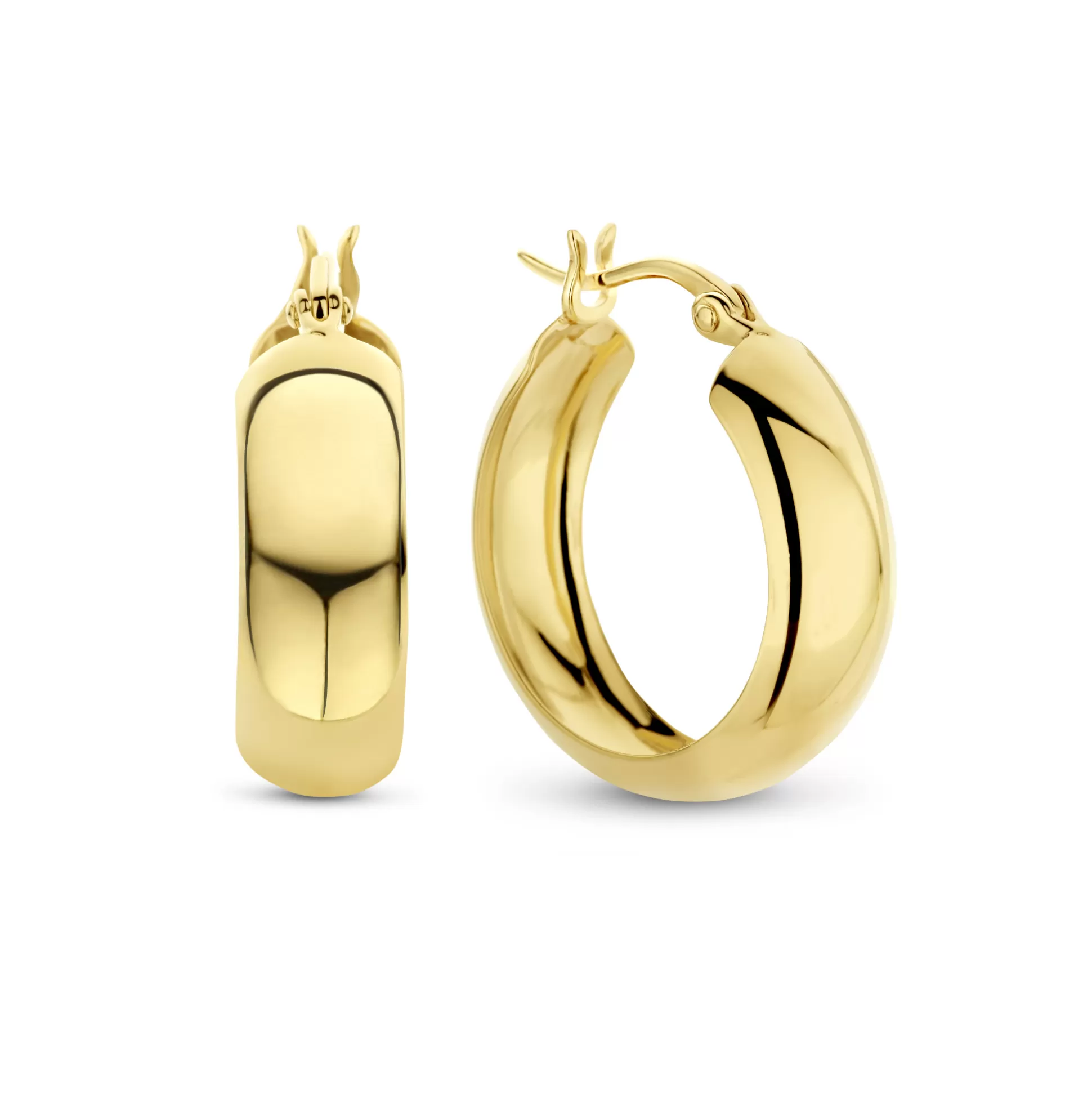 Cheap Bibbiena Poppi Casentino Creoli In Argento Sterling 925 Placcati Oro Orecchini