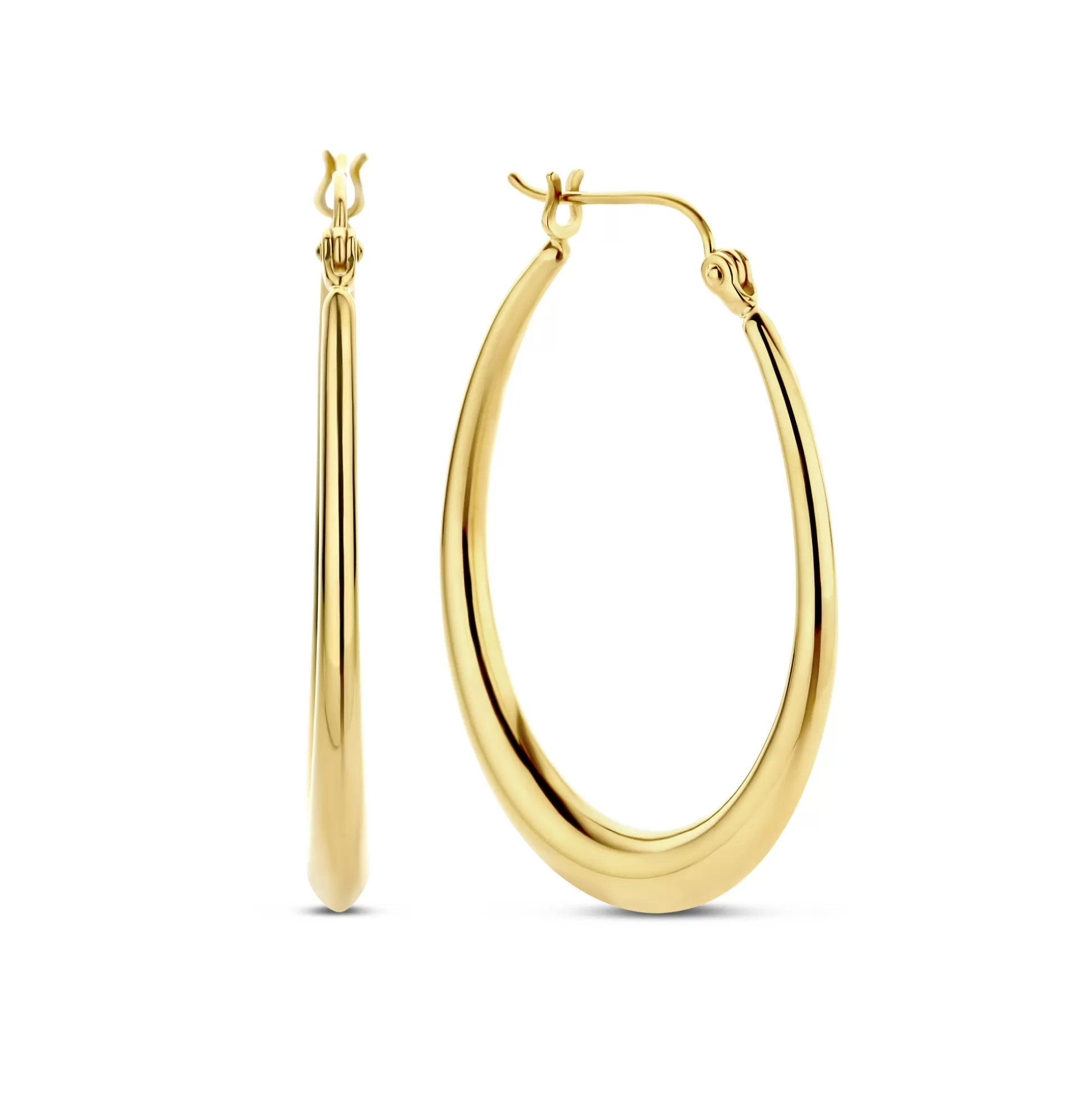 Cheap Bibbiena Poppi Casentino Creoli In Argento Sterling 925 Placcati Oro Orecchini