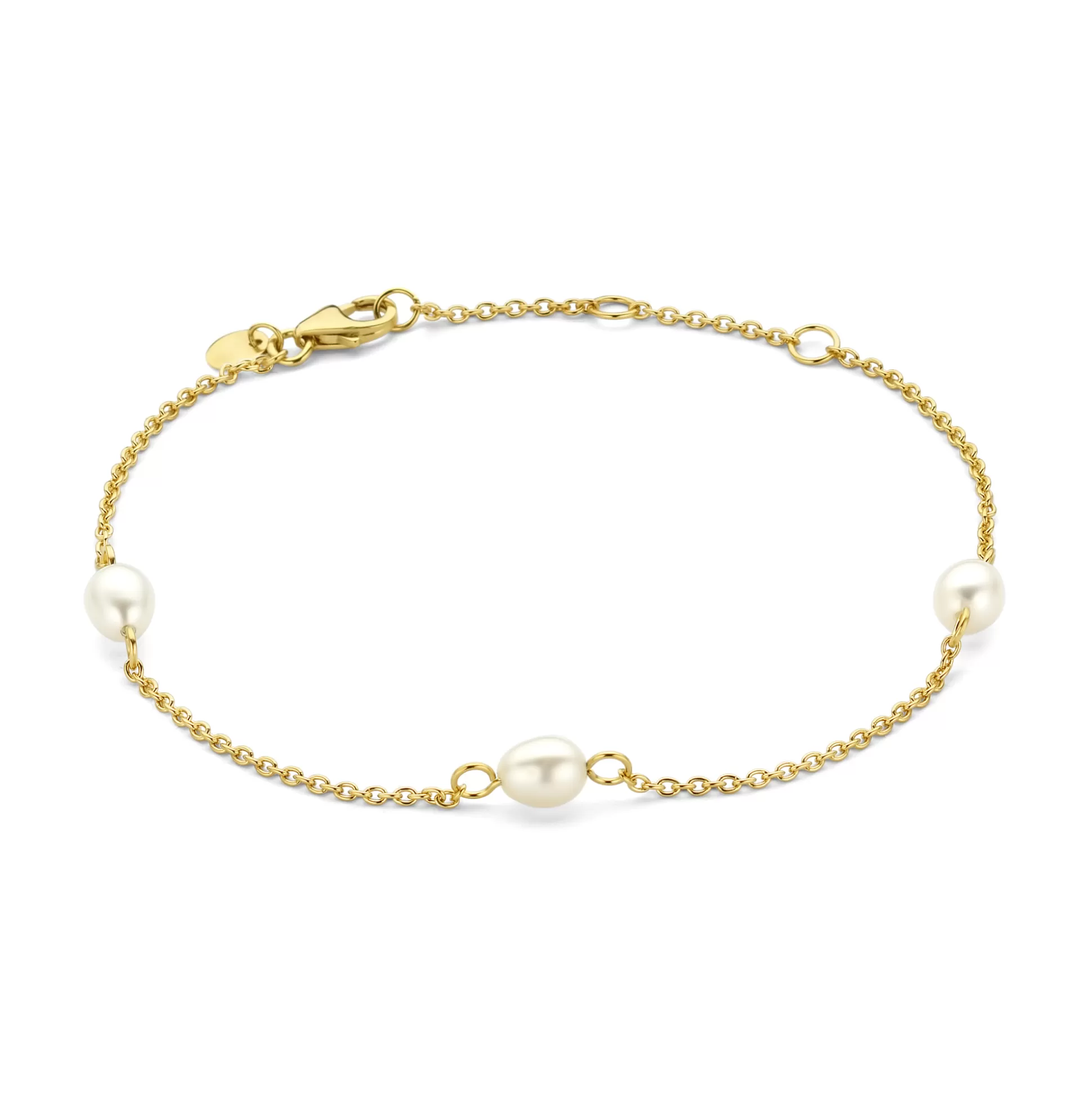 Hot Brioso Cortona Ambra Bracciale In Argento Sterling 925 Placcato Oro Con Perle D'Acqua Dolce Bracciali