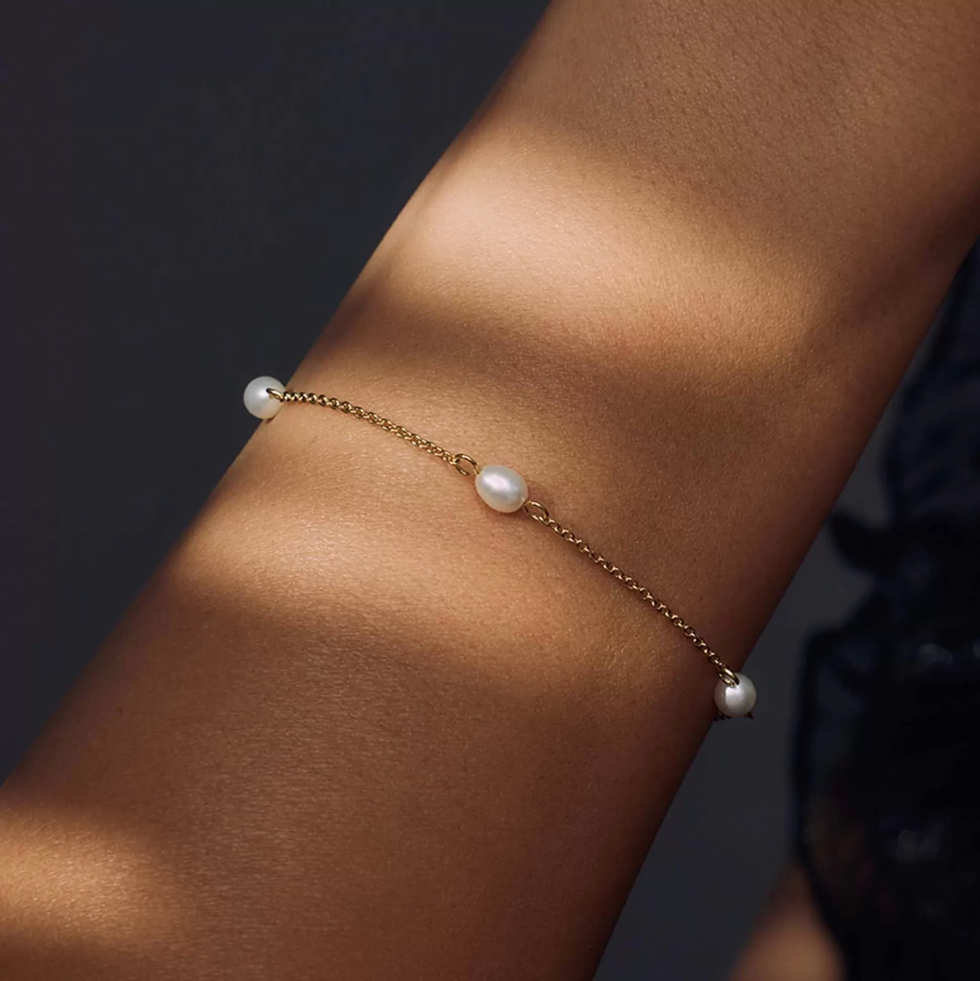 Hot Brioso Cortona Ambra Bracciale In Argento Sterling 925 Placcato Oro Con Perle D'Acqua Dolce Bracciali