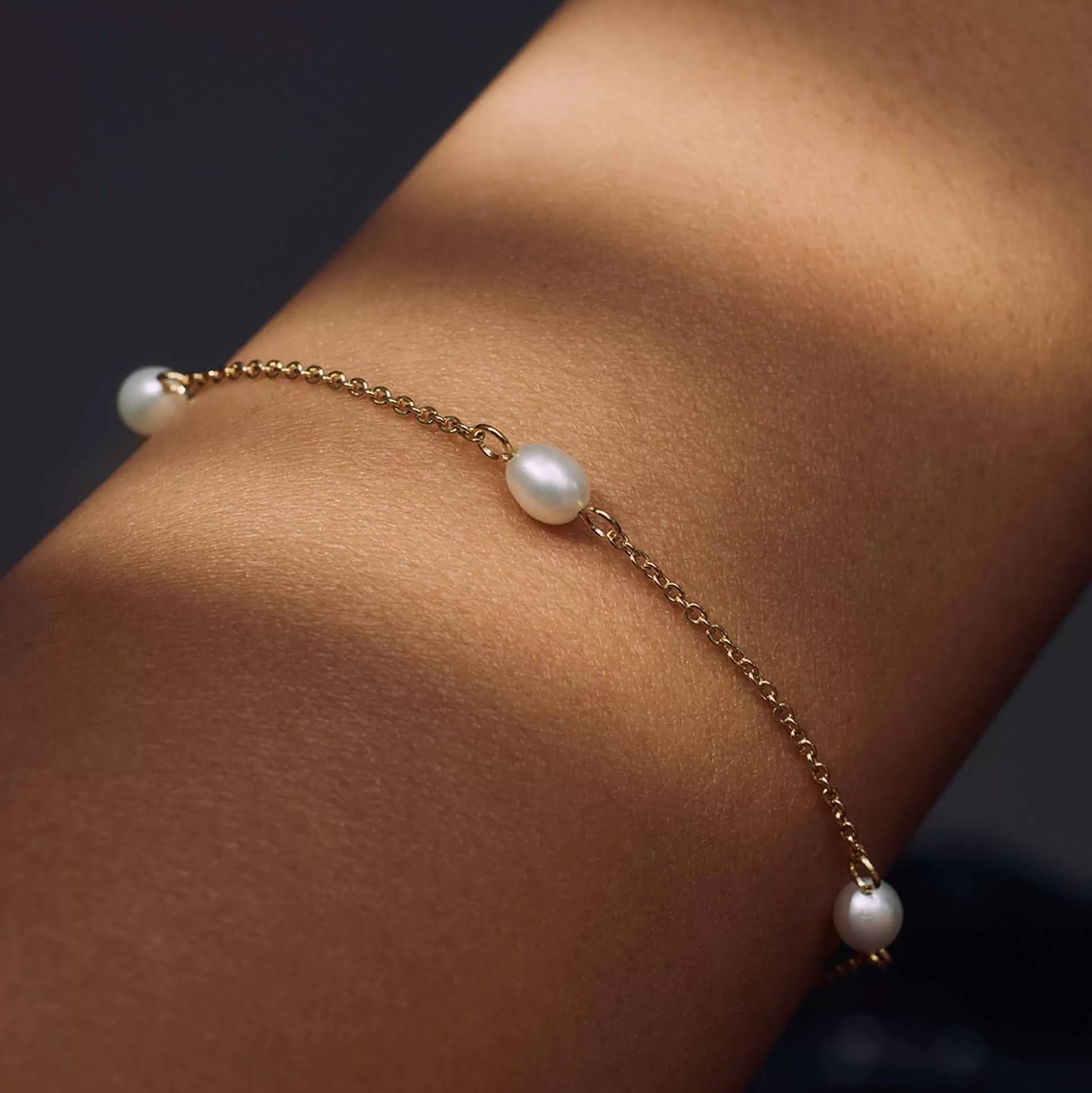 Hot Brioso Cortona Ambra Bracciale In Argento Sterling 925 Placcato Oro Con Perle D'Acqua Dolce Bracciali