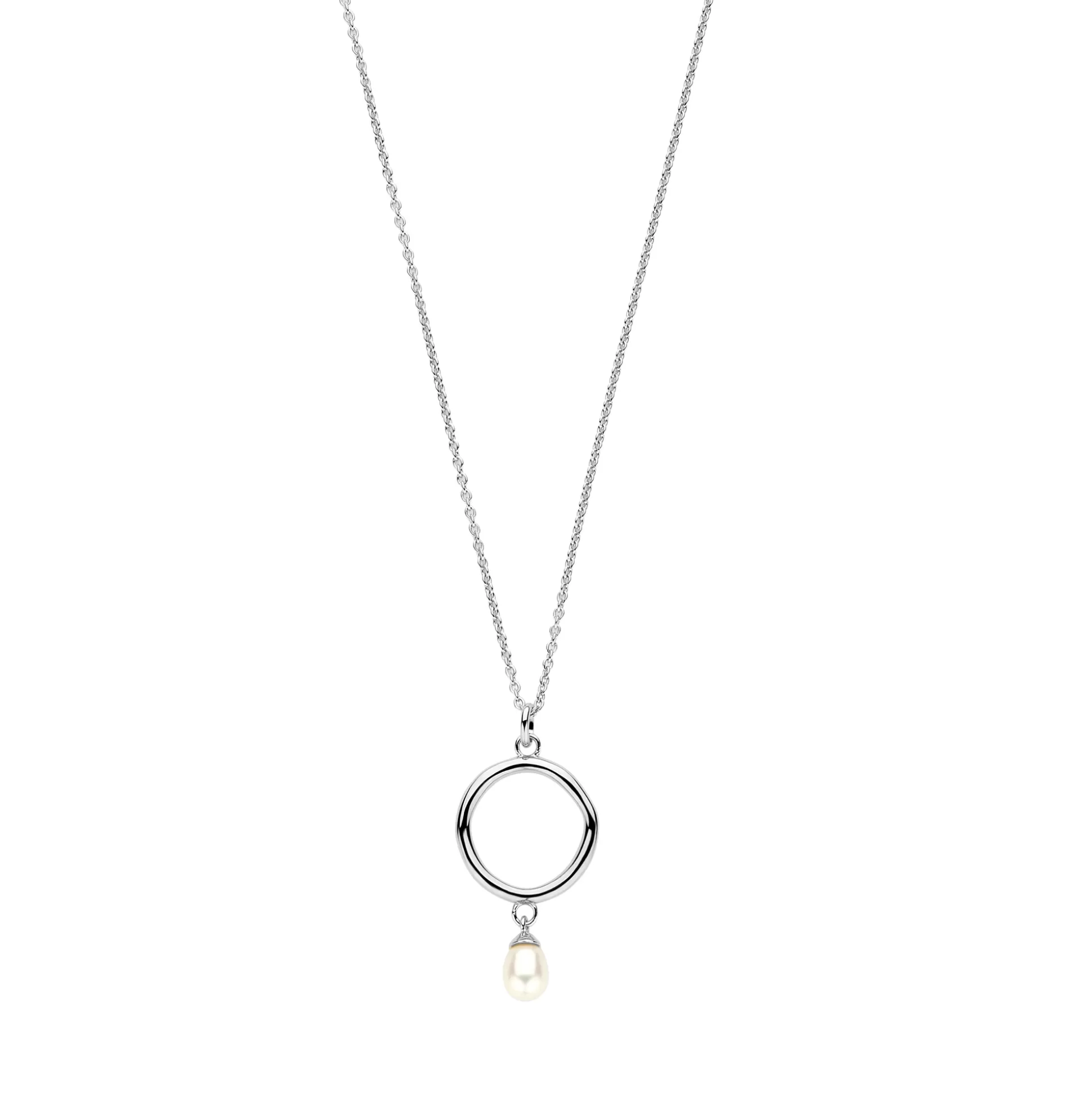 Cheap Brioso Cortona Ambra Collana In Argento Sterling 925 Con Perla D'Acqua Dolce Collane