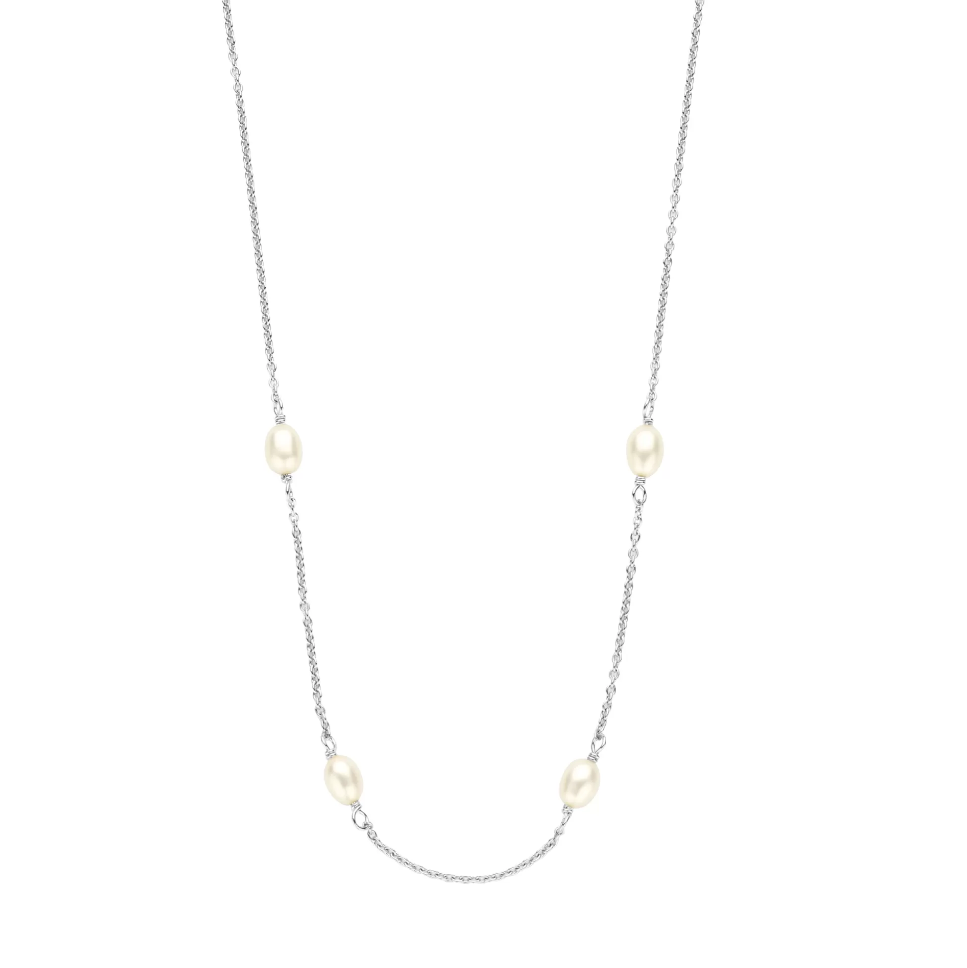 Store Brioso Cortona Ambra Collana In Argento Sterling 925 Con Perle D'Acqua Dolce Collane