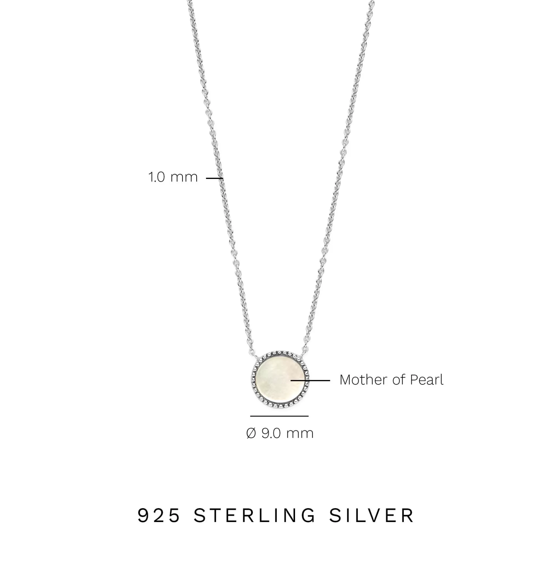 Online Brioso Cortona Dara Collana In Argento Sterling 925 Con Madreperla Collane