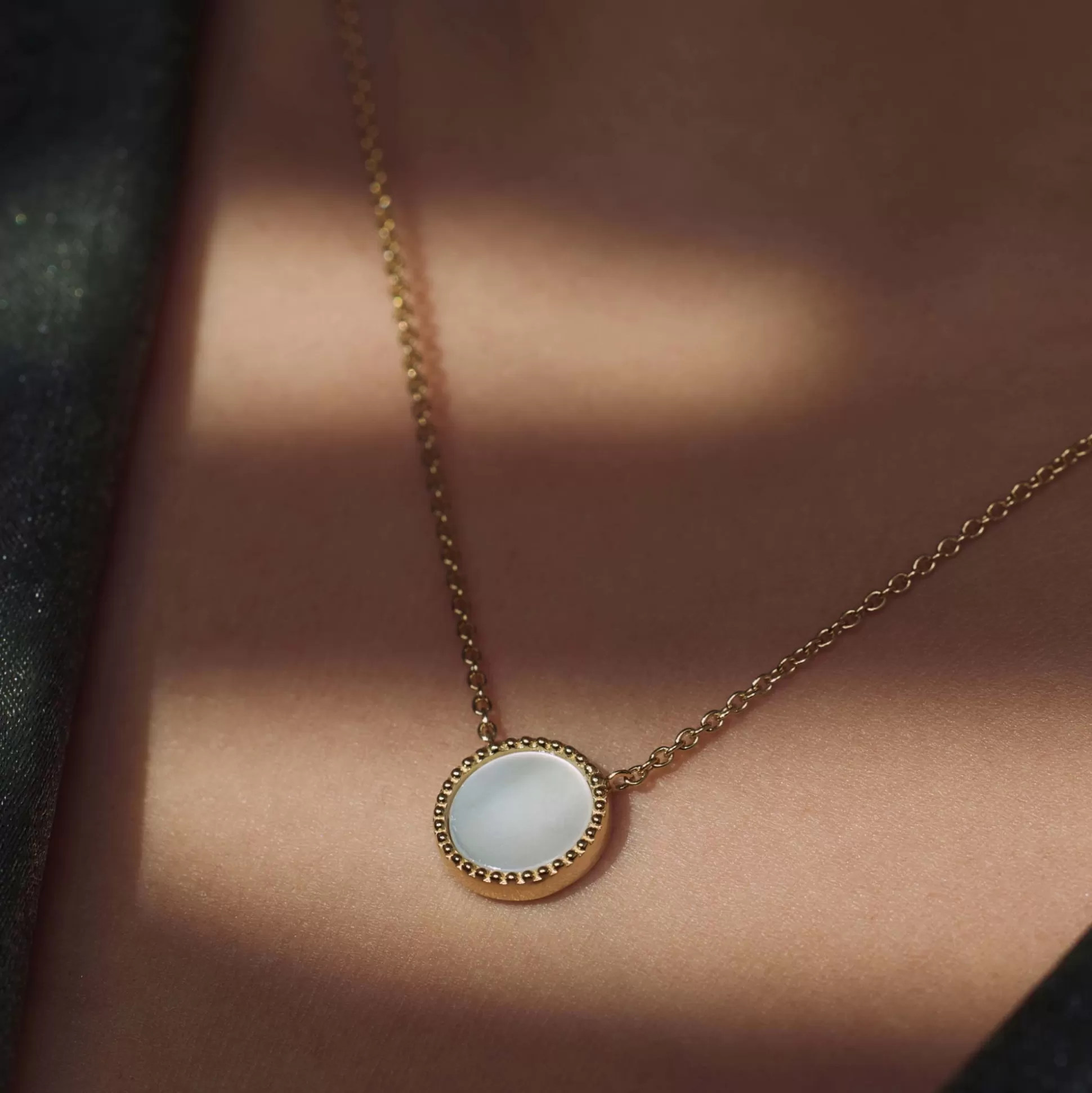 Best Brioso Cortona Dara Collana In Argento Sterling 925 Placcata Oro Con Madreperla Collane
