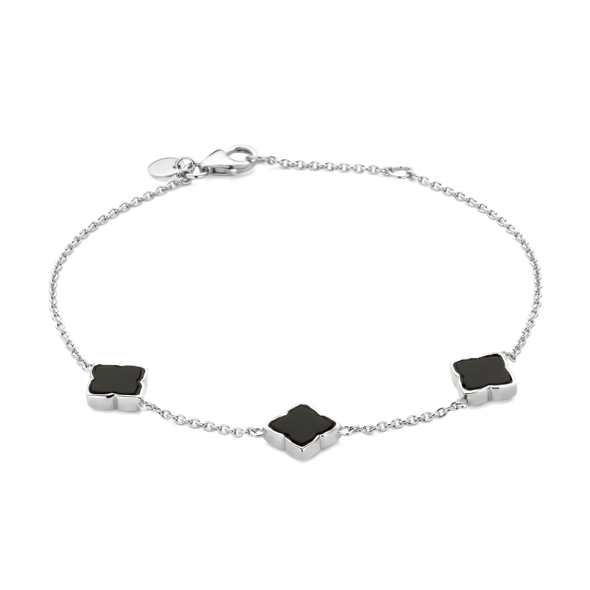 Hot Brioso Cortona Giulia Bracciale In Argento Sterling 925 Con Onice Nero Bracciali