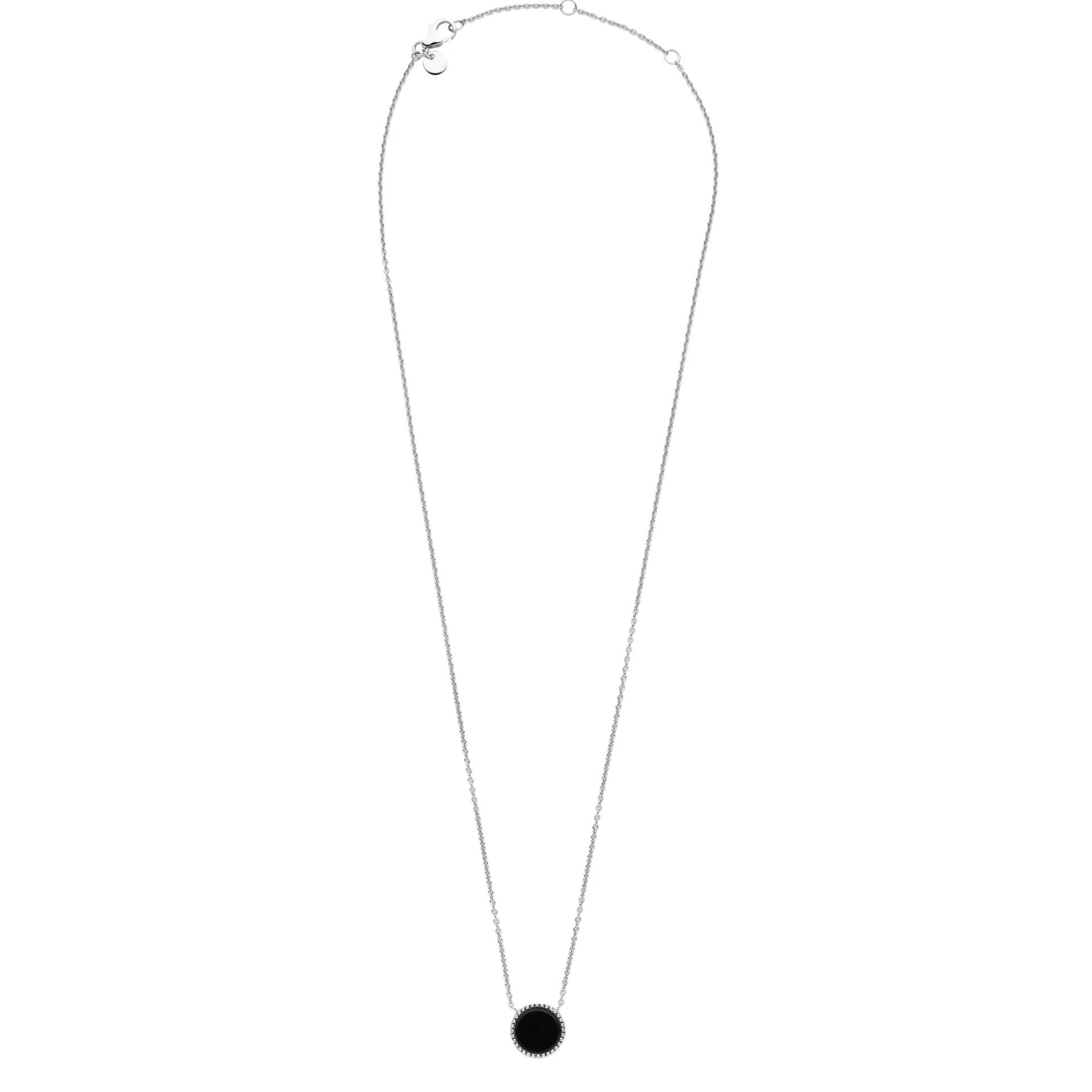 Clearance Brioso Cortona Giulia Collana In Argento Sterling 925 Con Onice Nero Collane