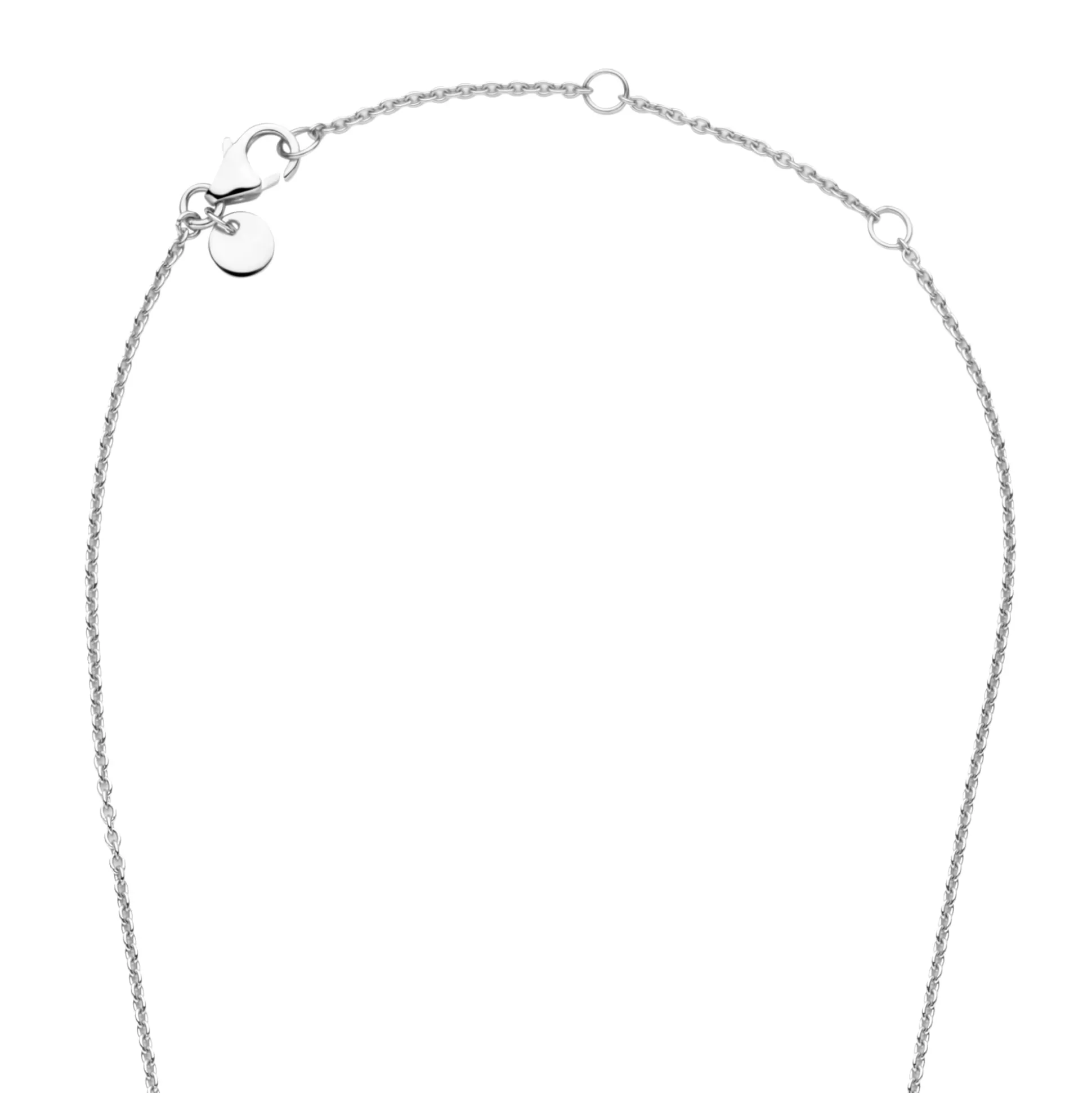 Clearance Brioso Cortona Giulia Collana In Argento Sterling 925 Con Onice Nero Collane
