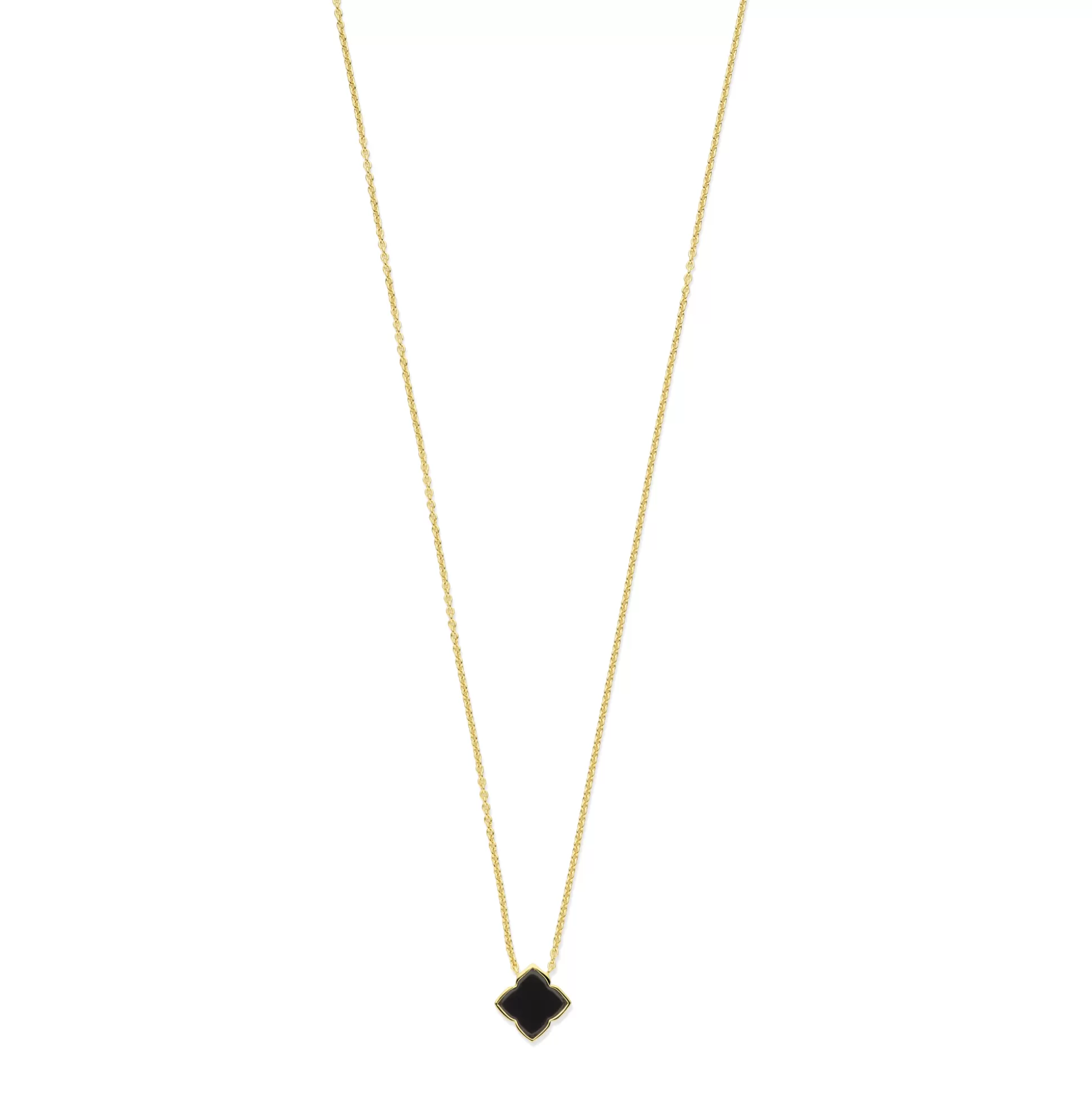 Hot Brioso Cortona Giulia Collana In Argento Sterling 925 Placcata Oro Con Onice Nero Collane
