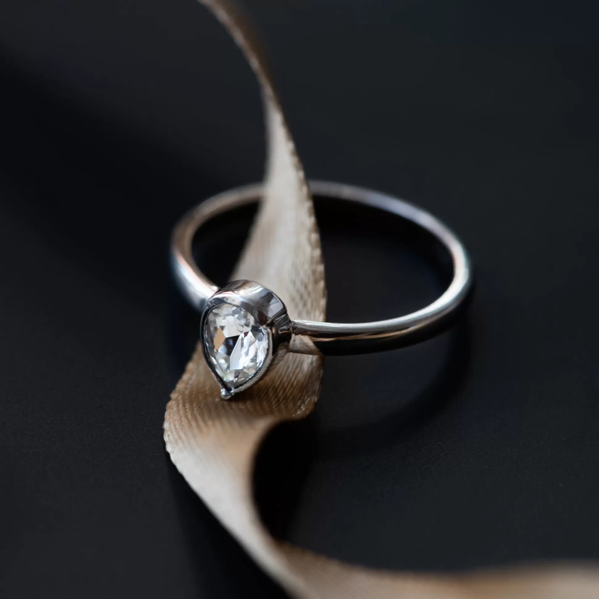 Shop Cento Luci Natale Anello In Argento Sterling 925 Con Cristallo Prezioso Anelli