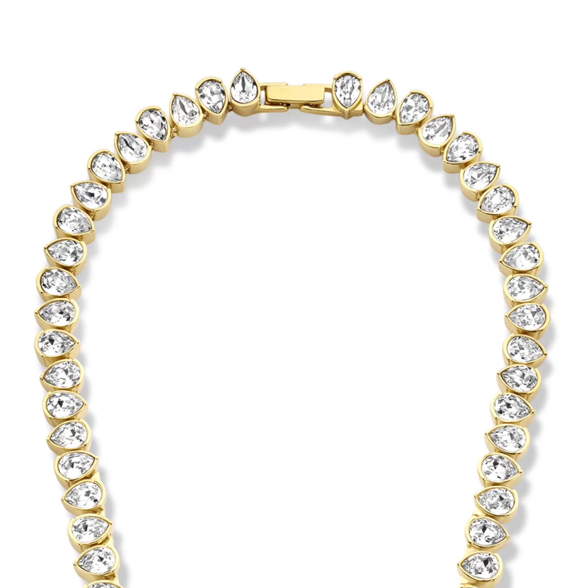 Clearance Cento Luci Natale Collana In Argento Sterling 925 Placcate Oro Con Cristallo Prezioso Collane