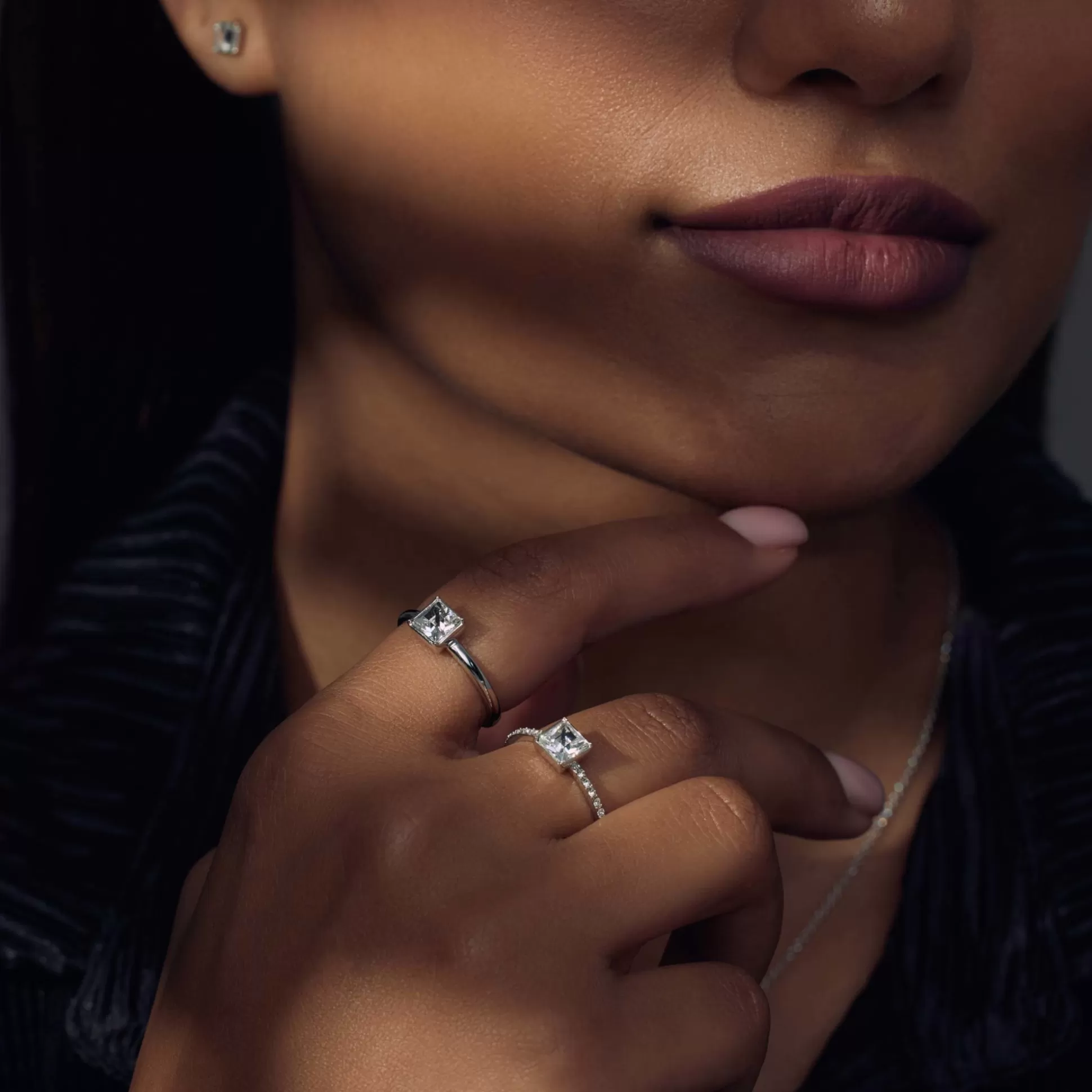 Discount Cento Luci Pia Anello In Argento Sterling 925 Con Cristallo Prezioso Anelli