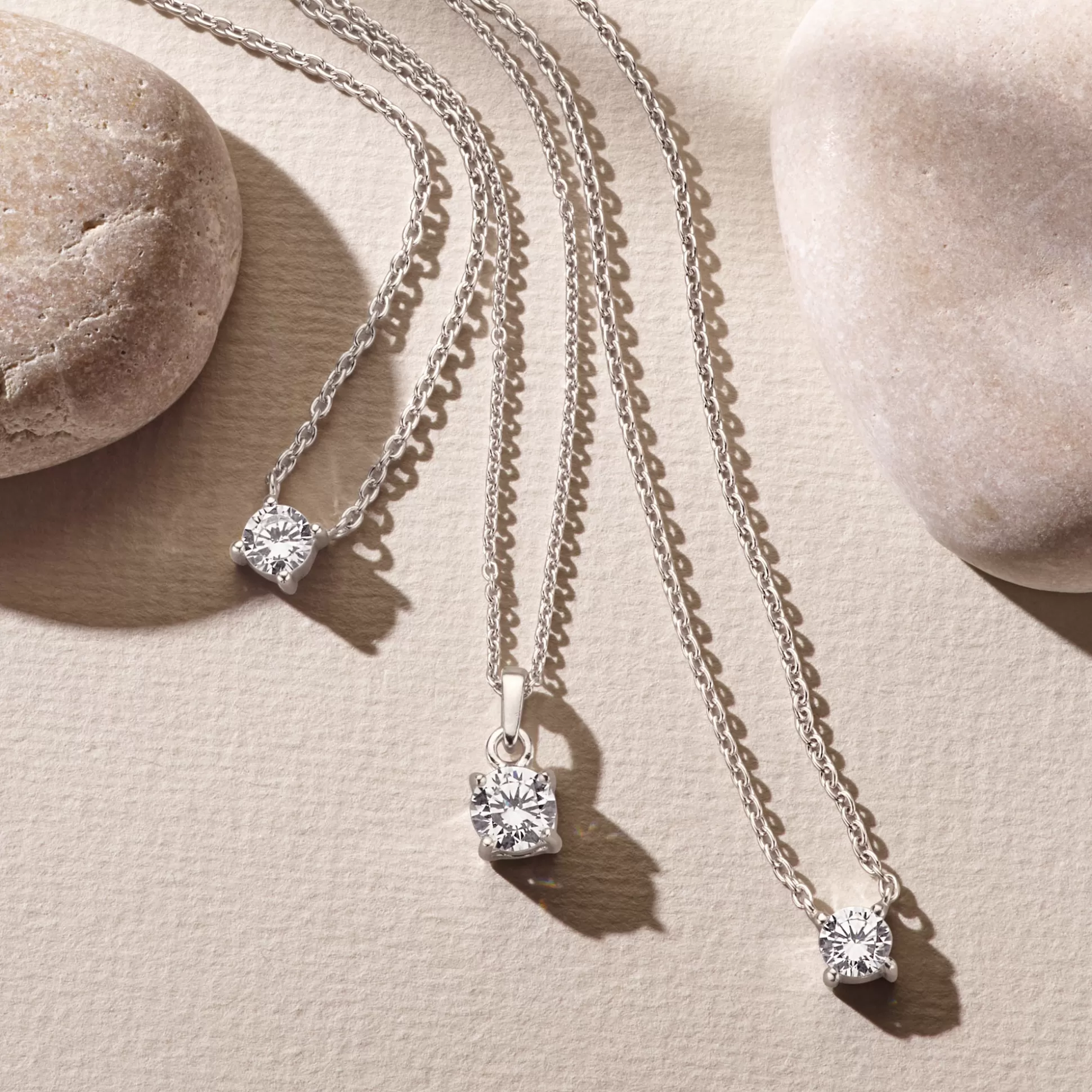 Flash Sale Cento Luci Rosia Collana In Argento Sterling 925 Con Pietra Zircone Collane