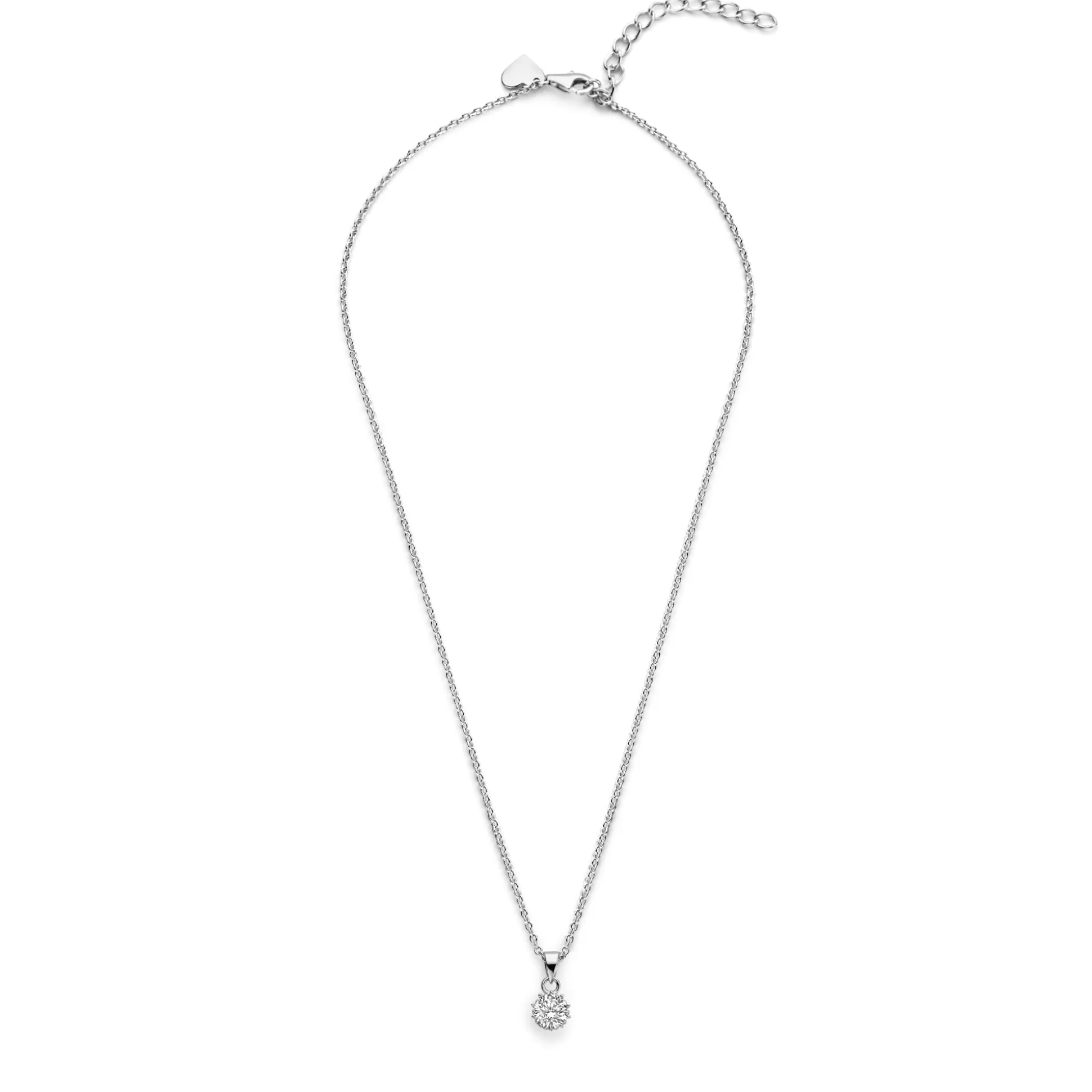 Flash Sale Cento Luci Rosia Collana In Argento Sterling 925 Con Pietra Zircone Collane
