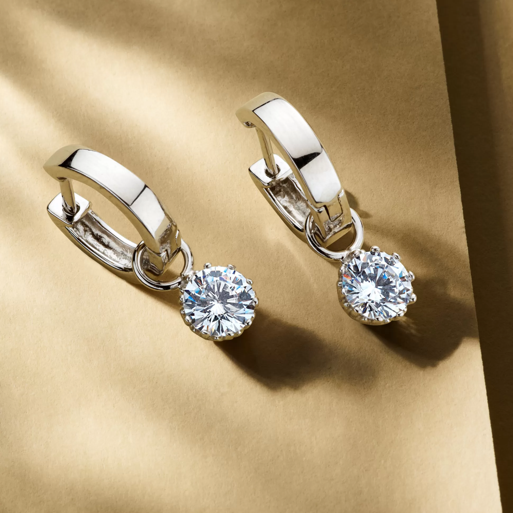 Outlet Cento Luci Rosia Creole In Argento Sterling 925 Con Pietra Zircone Orecchini