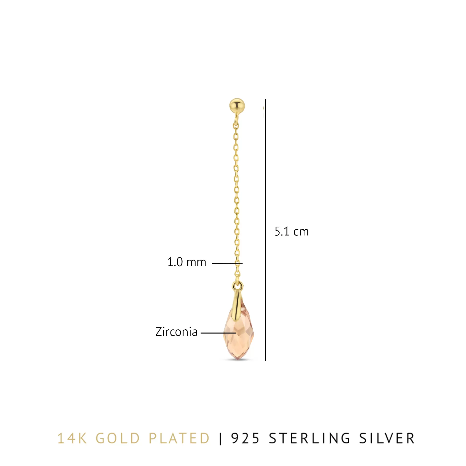 Flash Sale La Sirena Ombrone Orecchini Pendenti In Argento Sterling 925 Placcate Oro Con Placcatura In Oro 14 Carati Orecchini