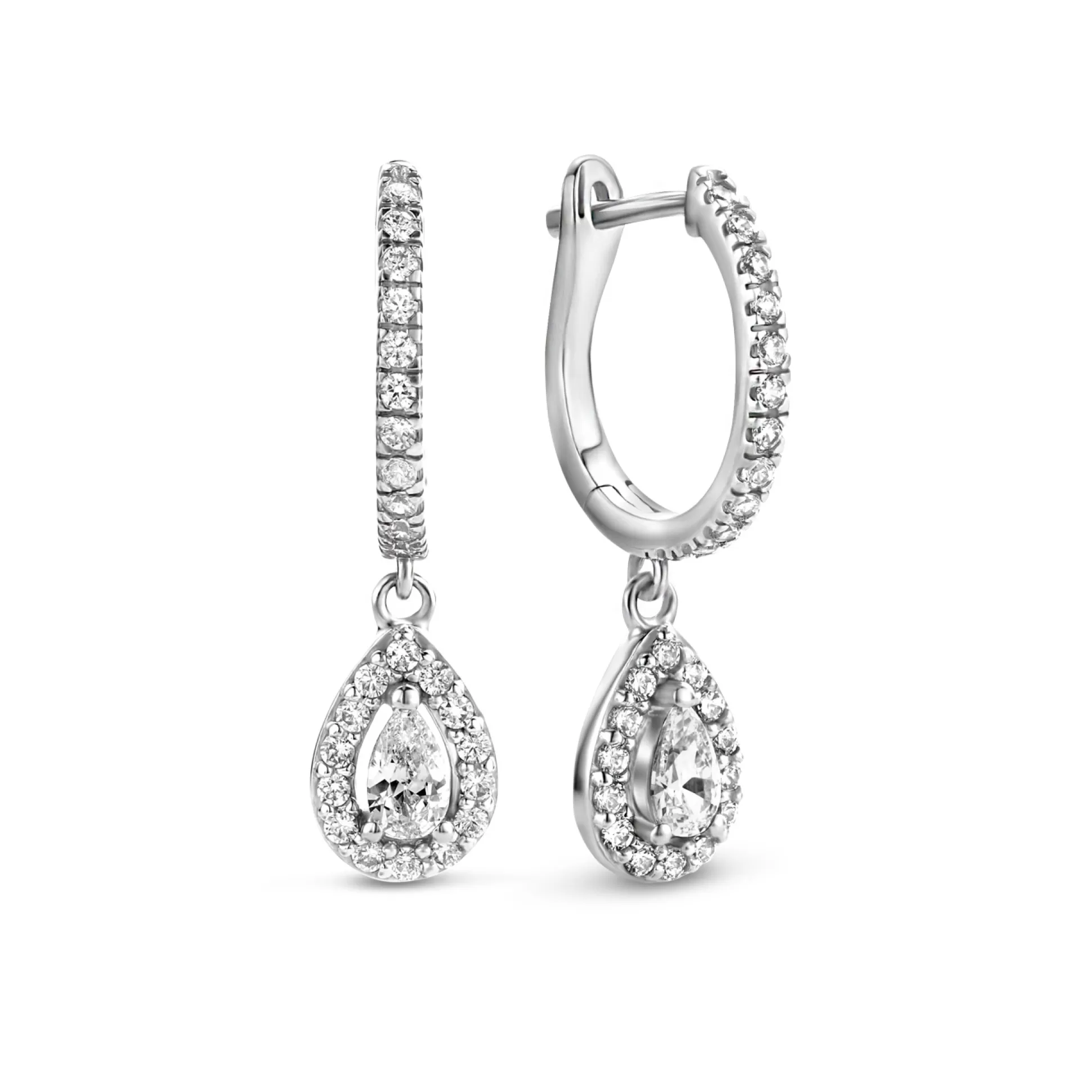 Cheap Ponte Vecchio Dalia Orecchini Pendenti In Argento Sterling 925 Con Pietre Zircone Orecchini