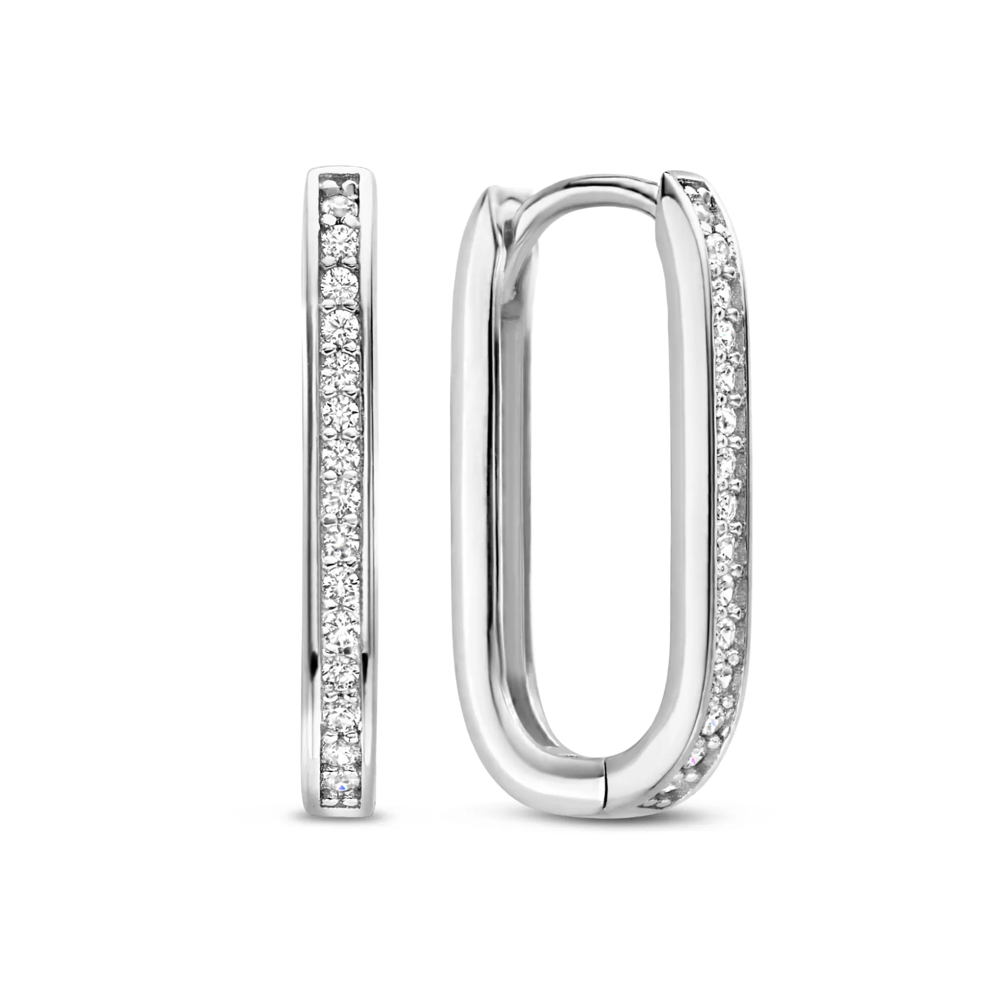 Cheap Ponte Vecchio Elina Creoli In Argento Sterling 925 Con Pietre Zircone Orecchini