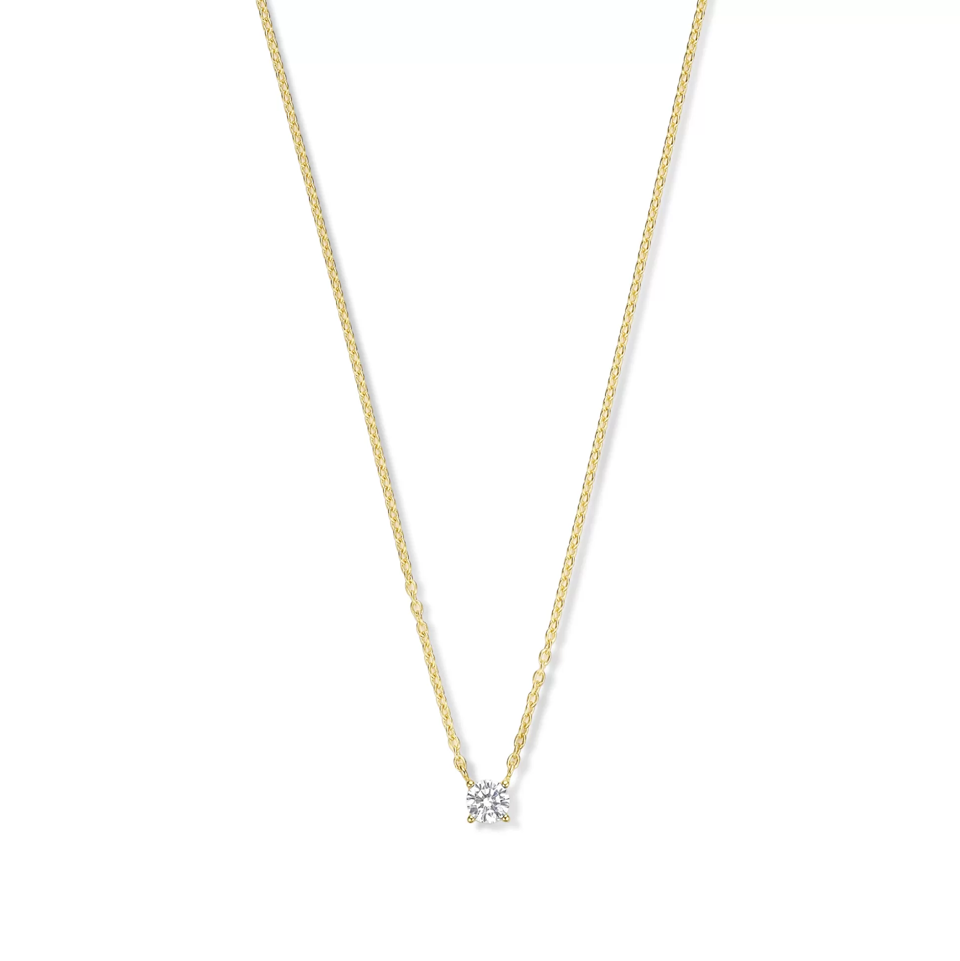 Hot Ponte Vecchio Sofia Collana In Argento Sterling 925 Placcato Oro Con Pietra Zircone Collane