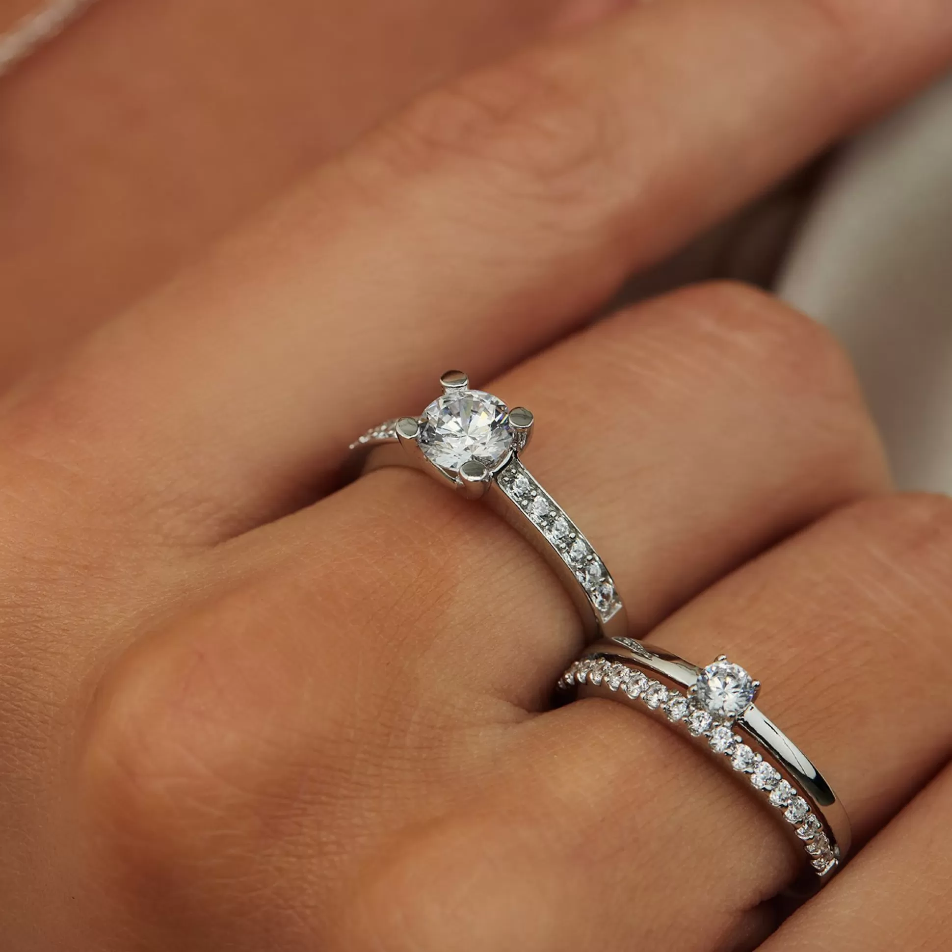 Best Sale Ponte Vecchio Uffizi Anello In Argento Sterling 925 Con Pietra Zircone Anelli