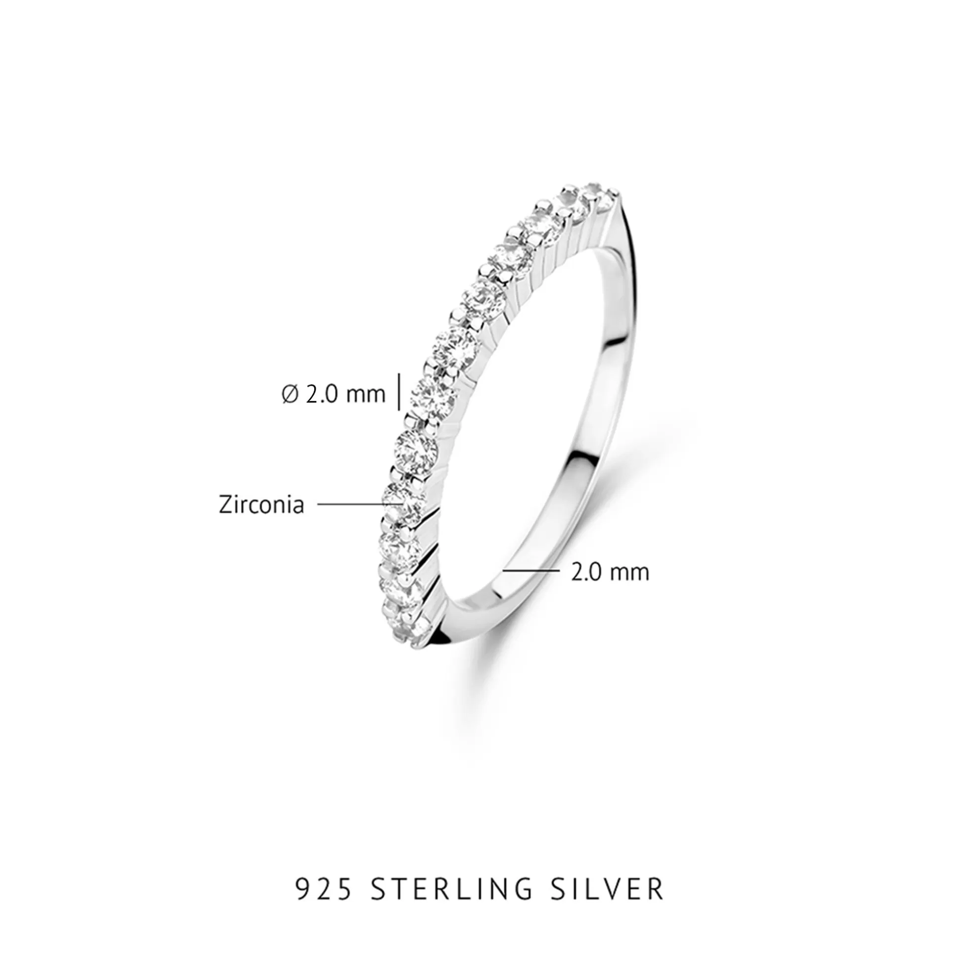 Cheap Santa Maria Della Base Anello In Argento Sterling 925 Con Pietre Zircone Anelli