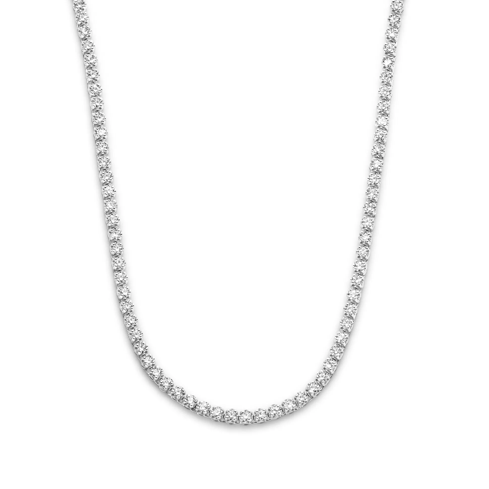 Hot Santa Maria Della Base Collana In Argento Sterling 925 Con Pietre Zircone Collane