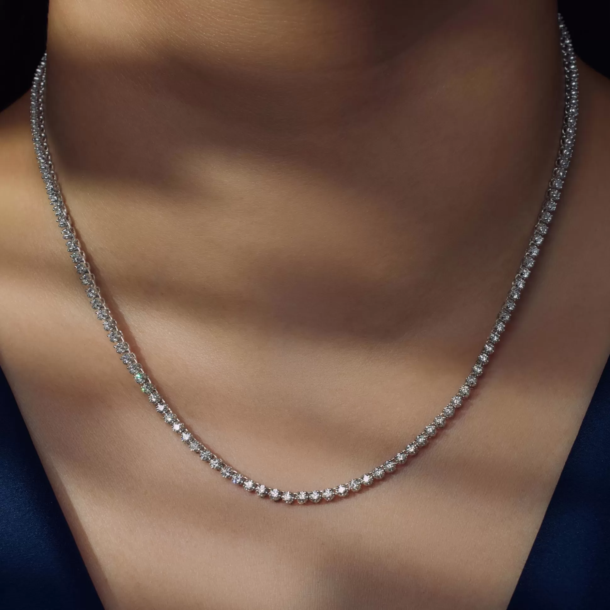 Hot Santa Maria Della Base Collana In Argento Sterling 925 Con Pietre Zircone Collane