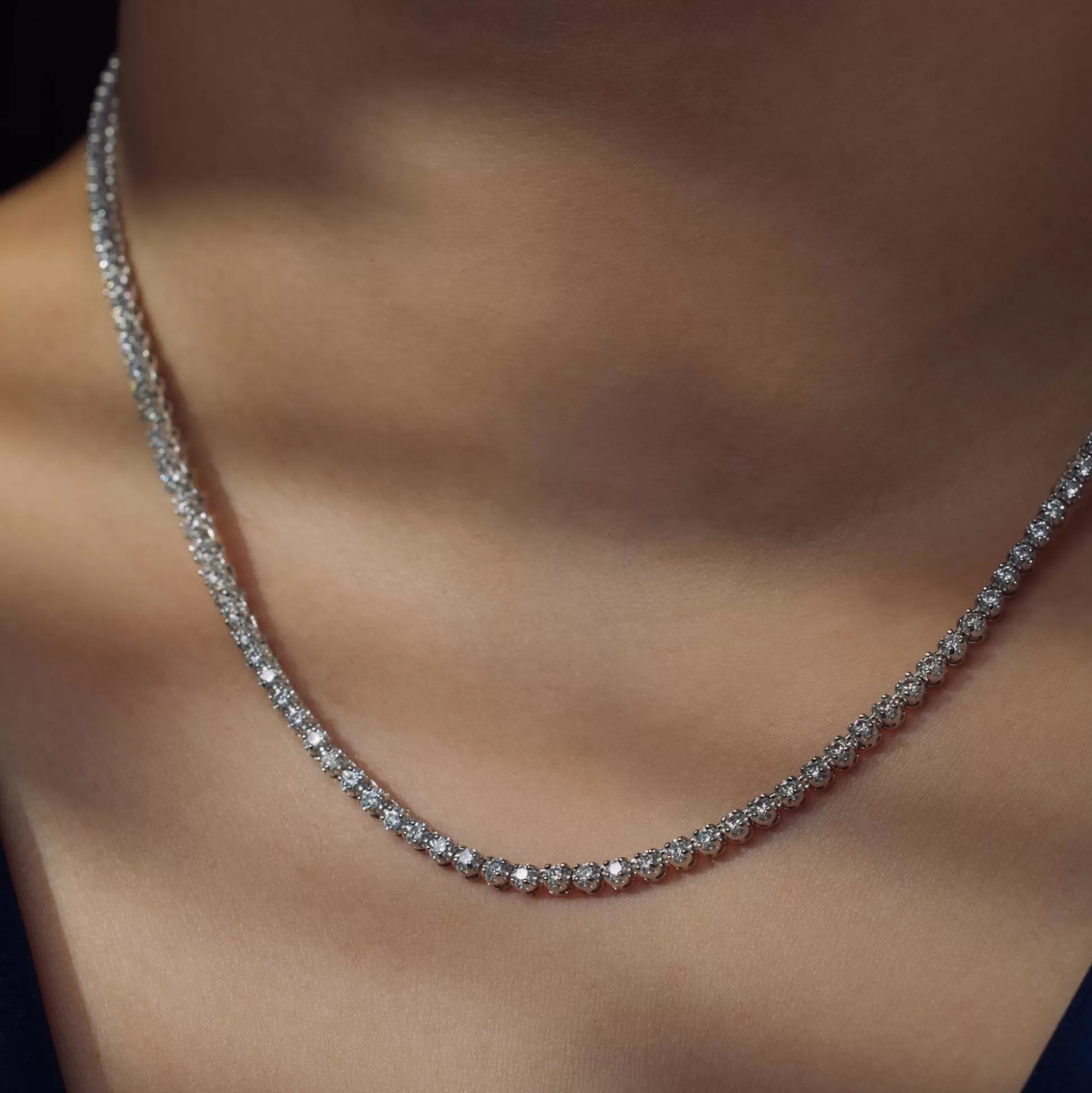 Hot Santa Maria Della Base Collana In Argento Sterling 925 Con Pietre Zircone Collane