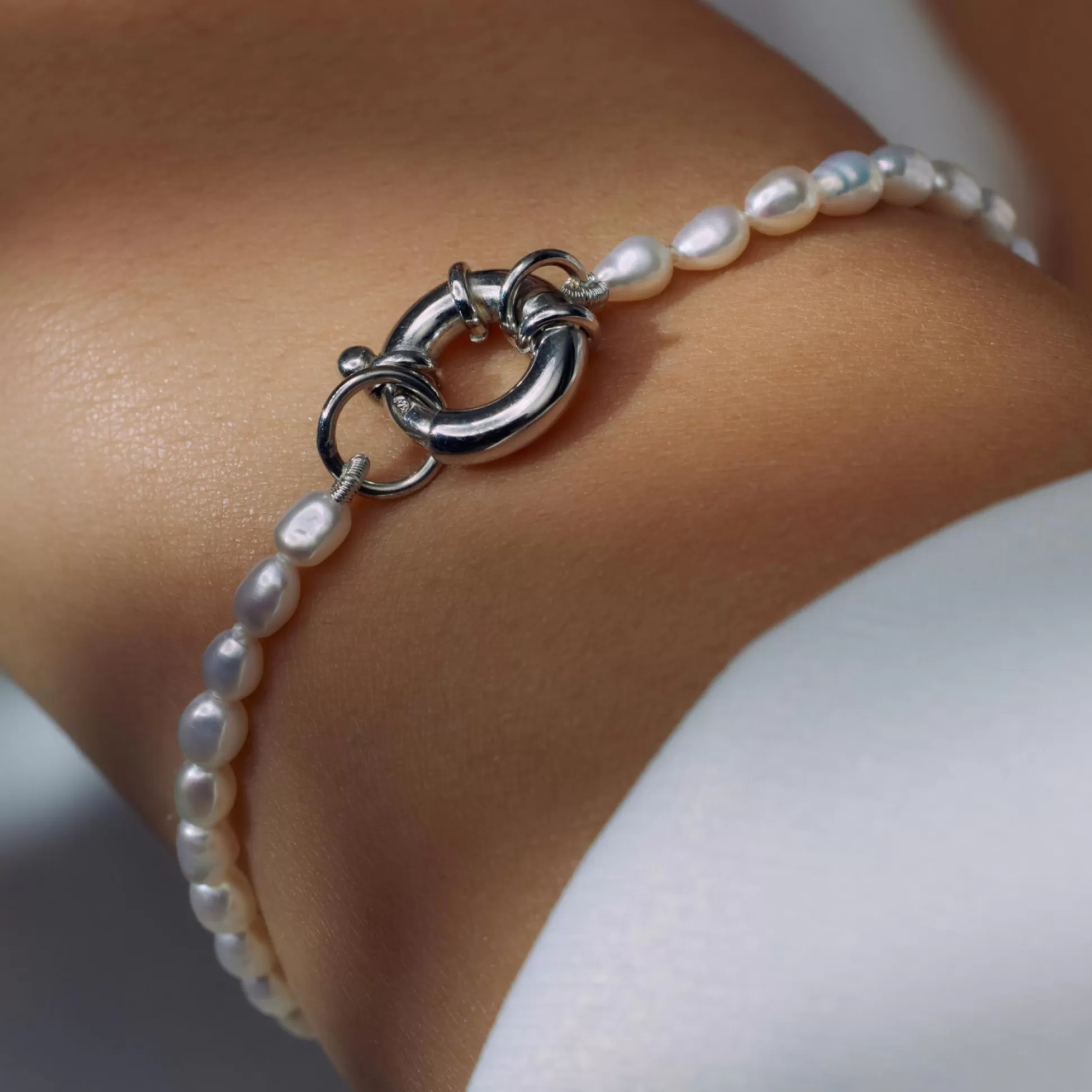 Fashion Sorprendimi Idee Regalo Collana E Bracciale In Argento Sterling 925 Con Perle D'Acqua Dolce Collane