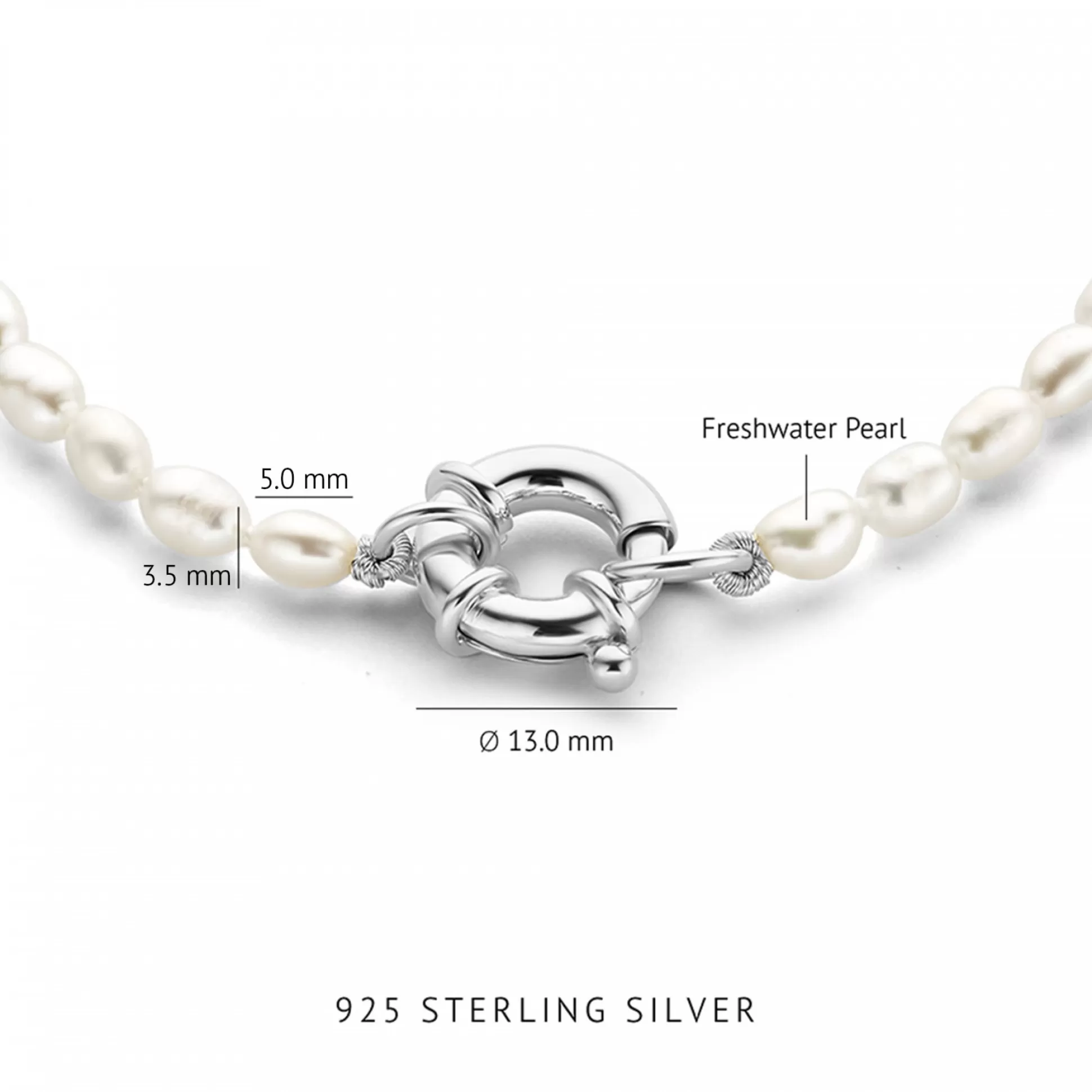 Fashion Sorprendimi Idee Regalo Collana E Bracciale In Argento Sterling 925 Con Perle D'Acqua Dolce Collane