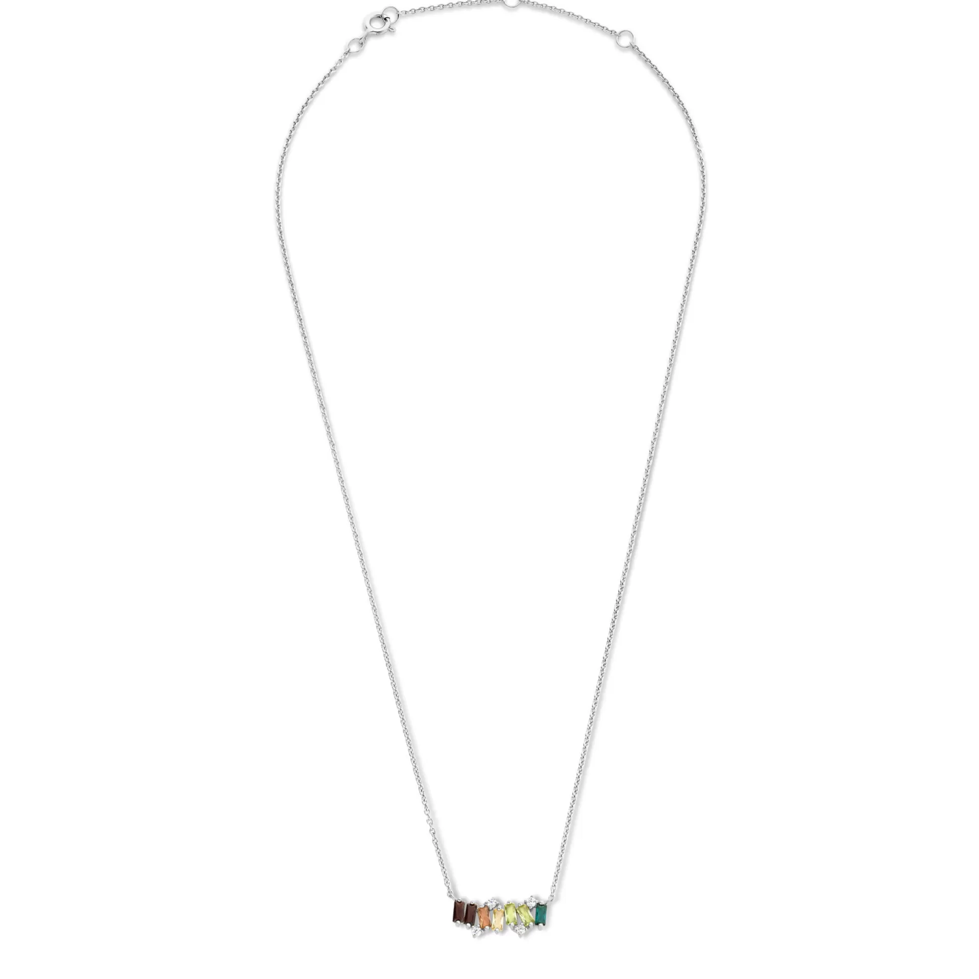 Fashion Sorprendimi Idee Regalo Collana E Bracciale In Argento Sterling 925 Con Pietre Zircone Colorate Collane