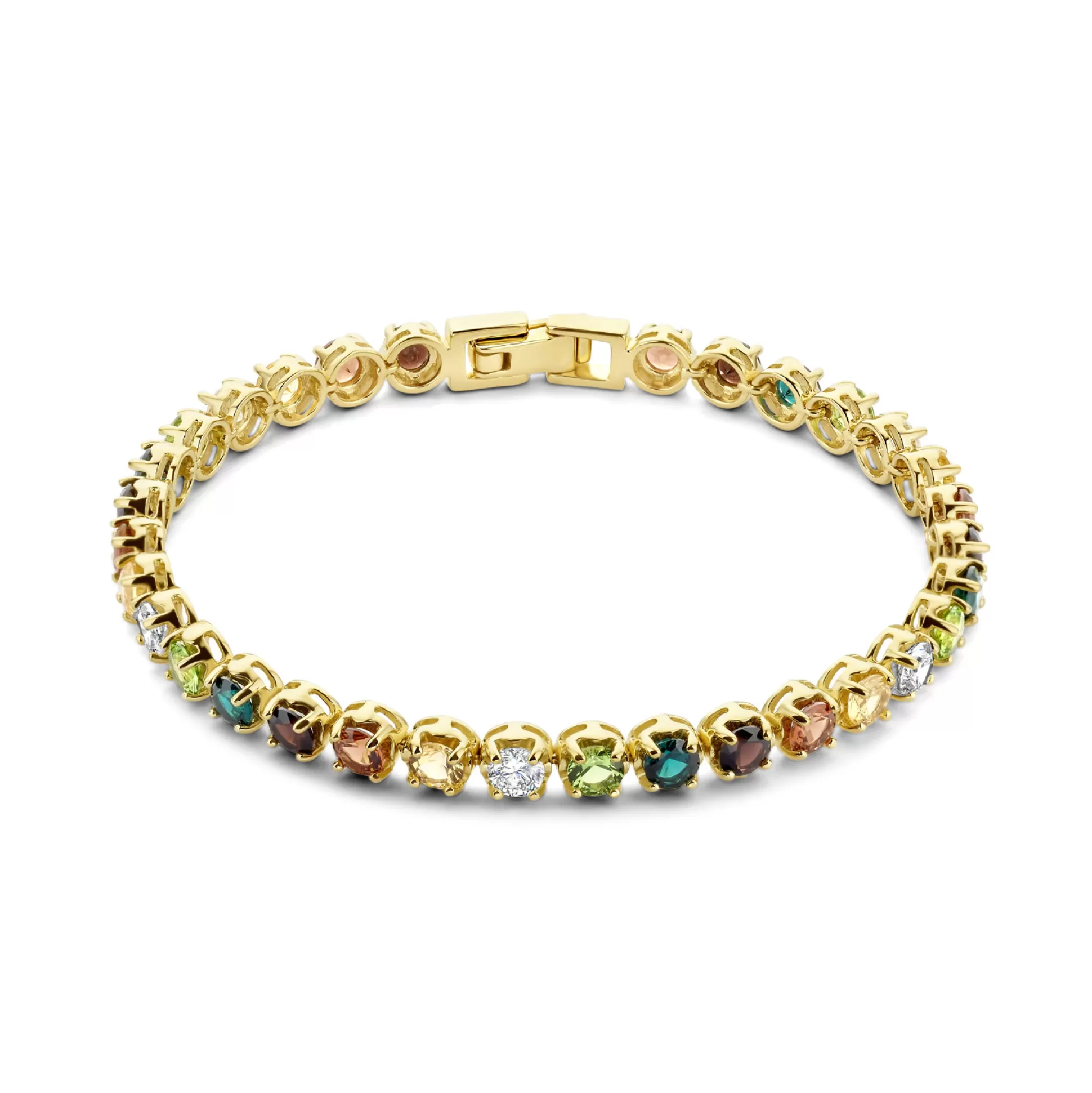Discount Sorprendimi Idee Regalo Collana E Bracciale In Argento Sterling 925 Placcato Oro Con Pietre Zircone Colorate Collane